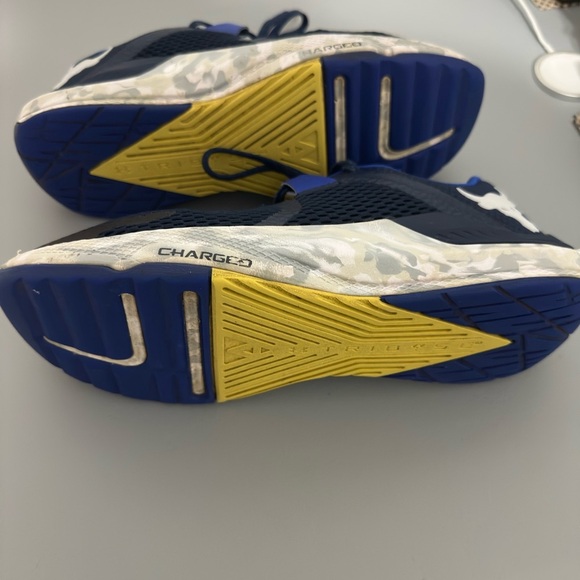 Under Armour Project Rock BSR 2 Shoes Mens 9 1/2 Marble Charged Blue/ pre owned - Picture 5 of 10